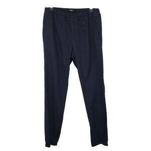 Theory Mens Pier Tech Suiting Navy Blue Jogger Pants S